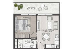 1 bedroom apartment